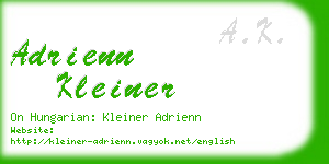 adrienn kleiner business card